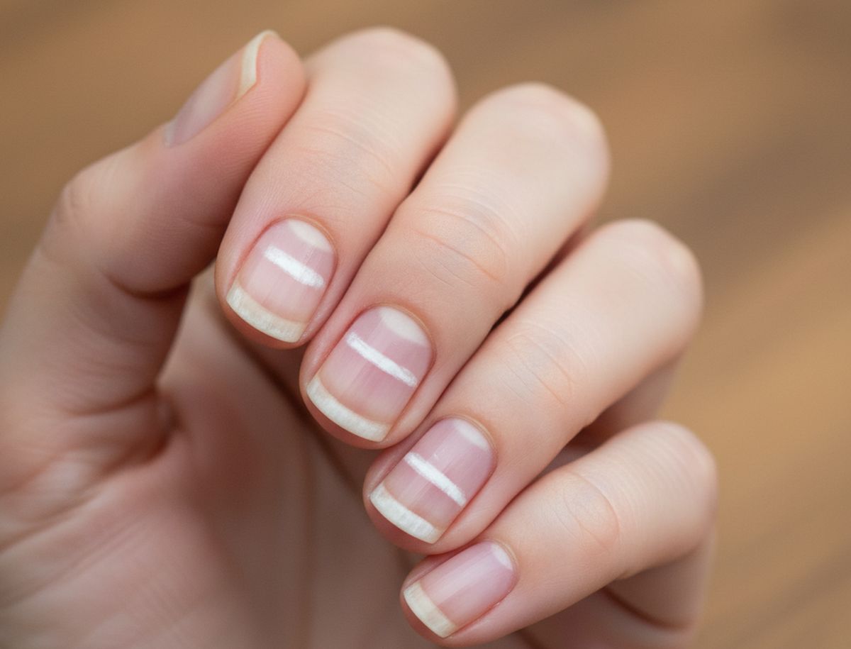 trace blanche sur les ongles